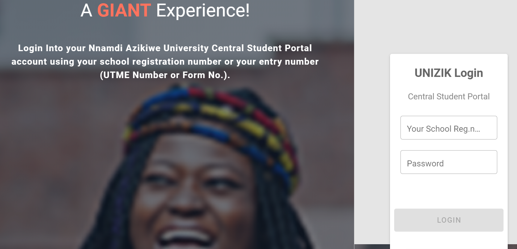 How to Login to UNIZIK Student Portal