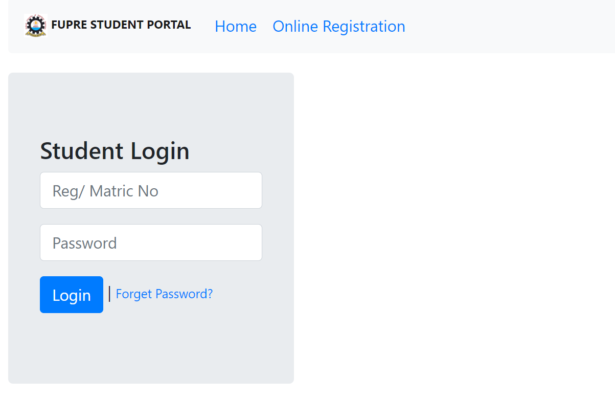 How to Create FUPRE Student Portal