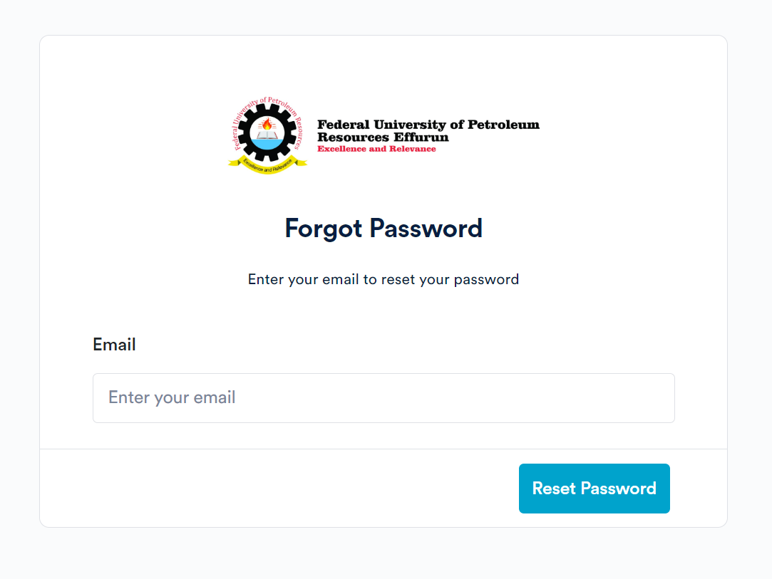 How to Retrieve FUPRE student portal login password